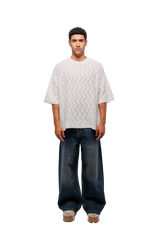 Load image into Gallery viewer, Knit Tee in white
