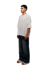 Load image into Gallery viewer, Knit Tee in white
