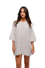 Load image into Gallery viewer, Knit Tee in white
