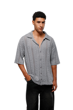 Load image into Gallery viewer, Knit Shirt in grey
